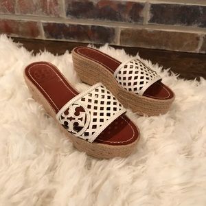 Tory Burch Wedge Platform Espadrille Sandals
